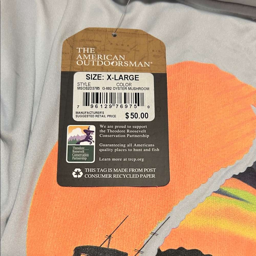 EcoSmart Men's Light Gray Long Sleeve Shirt - Picture 3 of 3
